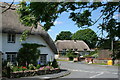 Thatched cottages in the centre of Ashbury