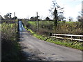 View south along the Cross Road