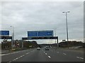 Gantry over M5 at junction 19 and gantry over slip road 