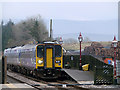 SD7678 : A Carlisle bound train stands at the 'down' platform at Ribblehead station by John Lucas