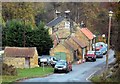 Looking down the hill at the Board Inn at Lealholm