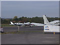 Planes parked at Elstree aerodrome