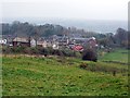 Housing estate and South Farm near Throckley House