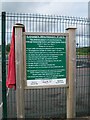 H0637 : Notice at Children's Playground at Lough MacNean Upper by Eric Jones
