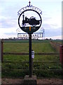 TM3684 : Ilketshall St.Margaret Village sign in High Street by Geographer