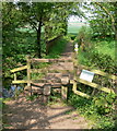 SO7388 : Stile along the Severn Way by Mat Fascione