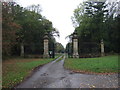 Entrance gates to camp site