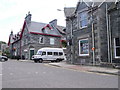 Minibus in Kenmore Road, Aberfeldy