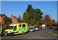 SO7125 : Emergency ambulance, Watery Lane, Newent by Jaggery