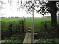 Footbridge and Stile for Path from Hall Lane to Style Farm