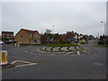 Roundabout on Birchwood Lane, Normanton Common