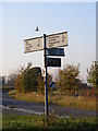 Roadsign on the B1117 The Street