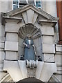TQ3381 : The Sir John Cass Foundation Primary School, Duke's Place, EC3 - Bluecoat girl statue by Mike Quinn