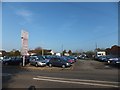 Garage and car sales forecourt at Morchard Road