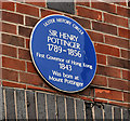 J3573 : Sir Henry Pottinger plaque, Belfast by Albert Bridge