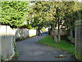 Alley towards Hampden Park station