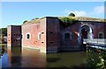 The moat around Fort Brockhurst