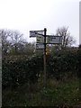 Roadsign on Worlingworth Road