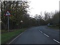 Warning signs on A373 at Stoneyford