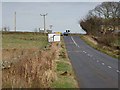 Approaching the road junction at Branchend