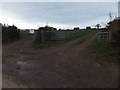 Entrance to allotments near Kelland Barton