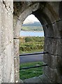 NX4895 : View through the postern doorway, Loch Doon Castle by Humphrey Bolton