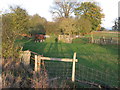 Footpath crossing paddock at Wickham