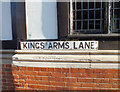 Kings Arms Lane sign