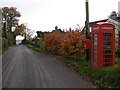 TM1875 : Denham Road, Telephone Box & Post Office Cross Street Postbox by Geographer