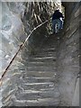 HU4523 : Broch of Mousa - Climbing the stone staircase by Rob Farrow