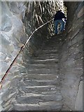 HU4523 : Broch of Mousa - Climbing the stone staircase by Rob Farrow