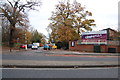 Entrance to Chickenshed Theatre car park