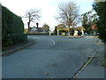 Looking from the church towards the main road