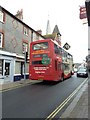 Lewes High Street- bus heading eastwards