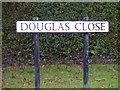 Douglas Close sign