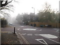 Mini-roundabout on Underhill Road