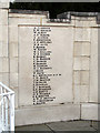 TL1829 : Hitchin War Memorial - Great War Panel - A to B by John Lucas