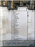 TL1829 : Hitchin War Memorial - Great War Panel - G to H by John Lucas