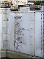 TL1829 : Hitchin War Memorial - Great War Panel - P to S by John Lucas