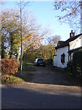 TM2176 : Footpath to Vicarage Road & entrance to Dower Cottage by Geographer