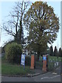 Entrance to Belmont School, The Ridgeway NW7