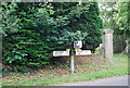 SU7826 : Road sign on the edge of Durford Heath by N Chadwick