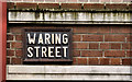 J3474 : Waring Street sign, Belfast by Albert Bridge
