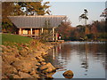 TQ6039 : Boathouse at Dunorlan Lake (set of 2 images) by Oast House Archive