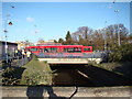 Road and river at Lewisham