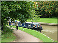 Waiting for Middlewich Top Lock, Cheshire