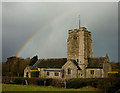 SD6382 : Rainbow over St Bartholomew's, Barbon by Karl and Ali