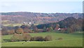 Farmland and forest near Cowesby