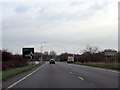 A41 approaching the southern A518 roundabout