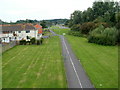 Weston-super-Mare: Windwhistle Lane viewed from a railway footbridge